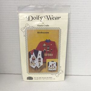 Vintage 1995 Doily Wear by Ozark Birdhouses Applique Sewing Pattern UNCUT